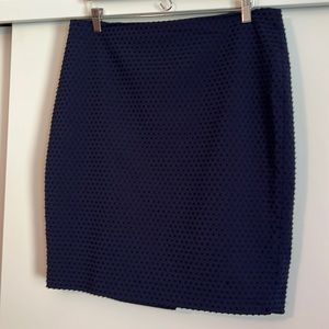 Banana republic navy fully lined skirt 22 1/2 inches long back zipper